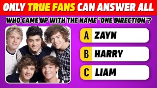 Ultimate Quiz for One Direction fans  Can you answer all 50 questions  Directioners Quiz 2024 [upl. by Razaele]