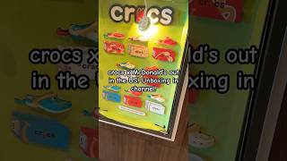 Crocs Happy Meal Toys are here unboxing happymealtoys crocs mcdonalds mcdonaldstoys [upl. by Touber841]