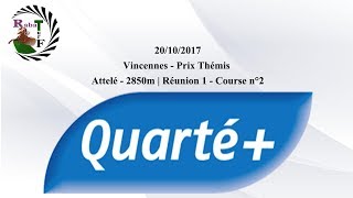 Pronostic QuartéBase  Vendredi  20102017 [upl. by Marieann]