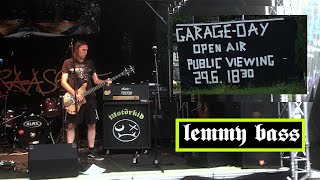 MOTÖRKID  LEMMY BASS ATTACK  GARAGEDAY RAMSEN 2024  MOTÖRHEAD COVER [upl. by Felton]