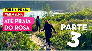 Trilha da Praia Vermelha para Praia do Rosa  PARTE 3 [upl. by Adnoek]