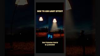 How To Add Light Effect In photoshop Tutorial by alsho3eby photoshop viralvideo [upl. by Prisca]