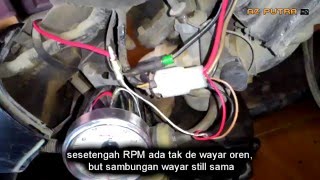 TUTORIAL  Cara pasang meter RPM KOSO Kriss 110 [upl. by Enirhtak643]