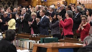 MPs belt out O Canada with newly official genderneutral lyrics [upl. by Poler365]