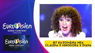 Selectia Nationala 2022  TOP10 Eurovision Rumanía 2022 Final selectianationala eurovision2022 [upl. by Valle]