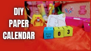 DIY 2024 Desk Calendar  Easy Paper Calendar Tutorial  How to Make a Cute Desk Calendar papercraft [upl. by Amiarom970]