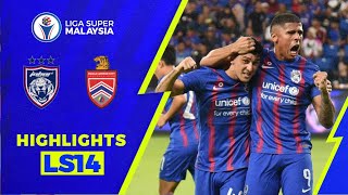 Johor Darul Tazim 50 Kuala Lumpur City FC  Liga Super 2022 Highlights [upl. by Enilorac]