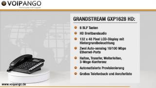 Grandstream GXP1628 HD IP Telefon Review  Unboxing  voipangode [upl. by Treiber]