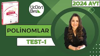 2024 345 AYT MATEMATİK  POLİNOMLAR TEST1  yks2024 aytmatematik 345 [upl. by Magen]