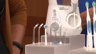 Waterpik Aquarius Pro Water Flosser w 2 Nano Sonic Toothbrushes with Kerstin Lindquist [upl. by Vinson572]