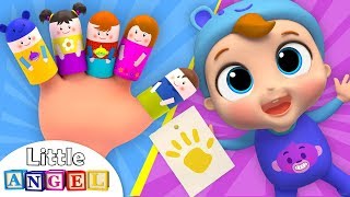 Finger Family  Baby Learns Colors  Kids Songs by Little Angel [upl. by Xanthus]