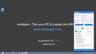 mHotspot Version 74 Free WiFi Hotspot Software for Windows [upl. by Enovahs]