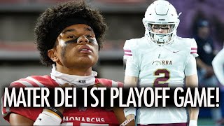 Mater Dei First Playoff Game vs J Serra Highlights [upl. by Id]