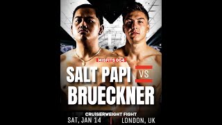 Salt Papi vs Josh Brueckner  TALE OF THE TAPE Height Weight Experience Knockouts [upl. by Ibocaj871]