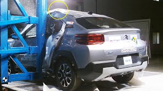 8 लाख में इतनी Safe SUV 😱 Citroen Basalt Crash Test in Bharat NCAP [upl. by Bocock365]