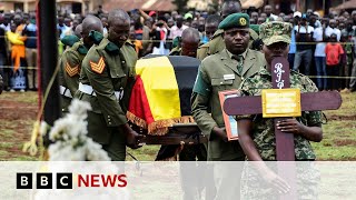 Thousands turn out for funeral of murdered Olympian Rebecca Cheptegei  BBC News [upl. by Alita]