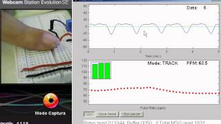 Medidor de frecuencia cardiaca pulso con un PIC [upl. by Cirdahc786]