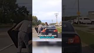 Pedestrians SAVE Officer’s Life 😳 [upl. by Card]