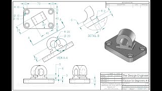 Solid Edge 2024 Tuturial Practice for Beginners  9  Part B [upl. by Bikales578]