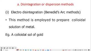 Preparation of lyophobic colloidsCHEM201BSc second year [upl. by Girish749]