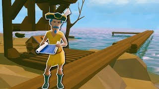 BUILDING A DOCK  Ylands Multiplayer Gameplay amp Update [upl. by Vonny]