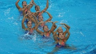 Synchronised Swimming Team Tech Gold  Singapore [upl. by Colburn]