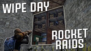 Wipe Day Rocket Raiding  Vanilla Rust [upl. by Airret821]