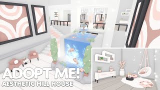 NEW Hillhouse Aesthetic design SPEED BUILD in Adopt me roblox adoptme [upl. by Eillom797]