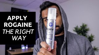 How To Exactly Apply RogaineMinoxidil For Proper Hair Growth Foam  How I Do it [upl. by Torry]