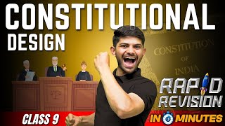 Constitutional Design  10 Minutes Rapid Revision  Class 9 SST [upl. by Alyk]