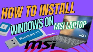 How to install windows on MSI MS14D1MSI boot from usbmsi boot menu keywindows on msi motherboard [upl. by Valenba]