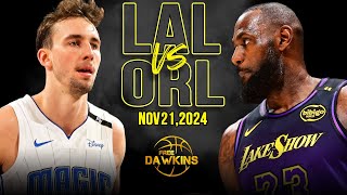 Los Angeles Lakers vs Orlando Magic Full Game Highlights  Nov 21 2024  FreeDawkins [upl. by Mannes39]