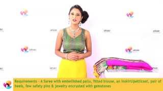 How to Wear a Mermaid Style Saree in the DIY Way [upl. by Art251]