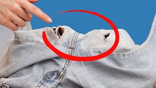 A sewing trick how to taper jeans between legs easily [upl. by Chadbourne544]