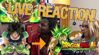 Dragon Ball Super Broly Trailer 3  LIVE REACTION [upl. by Oremoh]