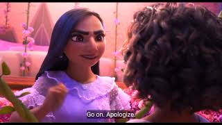 Disney Encanto Clip An argument between Mirabel and Isabela With Caption [upl. by Anig]