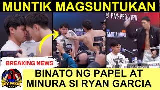 Ryan Garcia Vs Rukiya Anpo Muntik Mansuntukan Binato Ng Papel Si Ryan At Minura [upl. by Releehw]