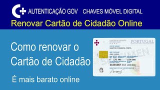 Como renovar o Cartão de Cidadão Online  Chaves Móvel Digital  Cartão De Cidadão [upl. by Trebliw]