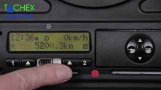 Einstellungen Digitaler Tachograph zu Schichtbeginn bei VDO 12  13u [upl. by Silin]