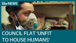 The man struggling to breathe in a council flat unfit to house humans  ITV News [upl. by Meeker]