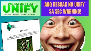 Unify Review RESBAK ng Unify sa SEC WARNING Safe na Kaya Tayo [upl. by Fanchie339]