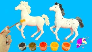 Do It Yourself Painting A Blank Model Horse Acrylic Paint Kit Craft Video [upl. by Koal]