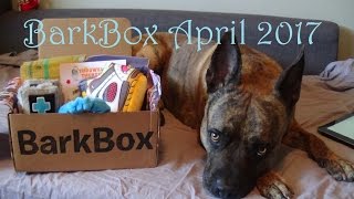 Unboxing BarkBox 20  April 2017 [upl. by Grosmark]