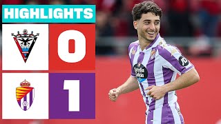 Resumen de CD Mirandés vs Real Valladolid CF 01 [upl. by Novyar]