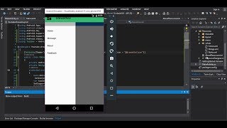 Xamarin Android DrawerLayout NavigationView✅ [upl. by Atinoj]