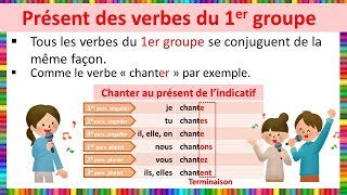 Le présent des verbes du 1er groupe [upl. by Hephzibah845]