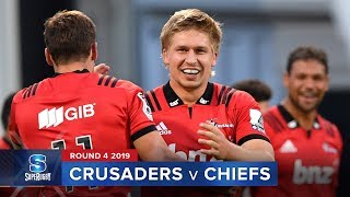 Crusaders v Chiefs  Super Rugby 2019 Rd 4 Highlights [upl. by Mukerji595]