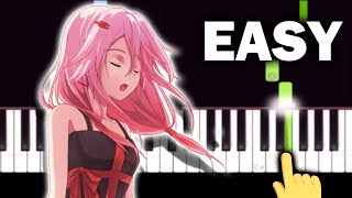 Guilty Crown  Krone  EASY Piano tutorial [upl. by Atined]