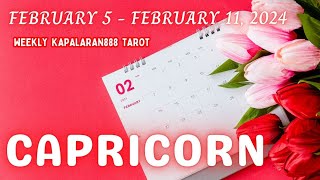 WOW SOBRA PA SA EXPECTATIONS MO ♑️ CAPRICORN FEBRUARY 5  FEBRUARY 11 2024 WEEKLY KAPALARAN888 [upl. by Eceryt]