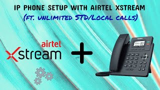 Yealink T31P IP Phone Setup with Airtel Xstream VoIPSIP [upl. by Haidabez]